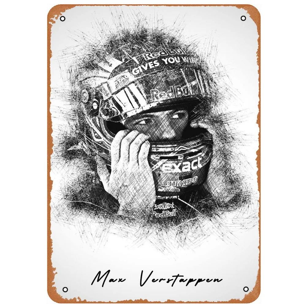 Decor Racing Vintage Metal Signs Tin Sign Monaco Grand Prix Racing Funny Poster Decor for Bar Pub Club Man Cave Wall Decoration - Grand Goldman