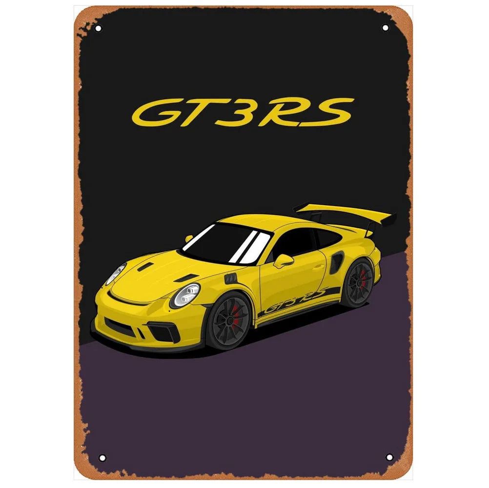 Decor Racing Vintage Metal Signs Tin Sign Monaco Grand Prix Racing Funny Poster Decor for Bar Pub Club Man Cave Wall Decoration - Grand Goldman