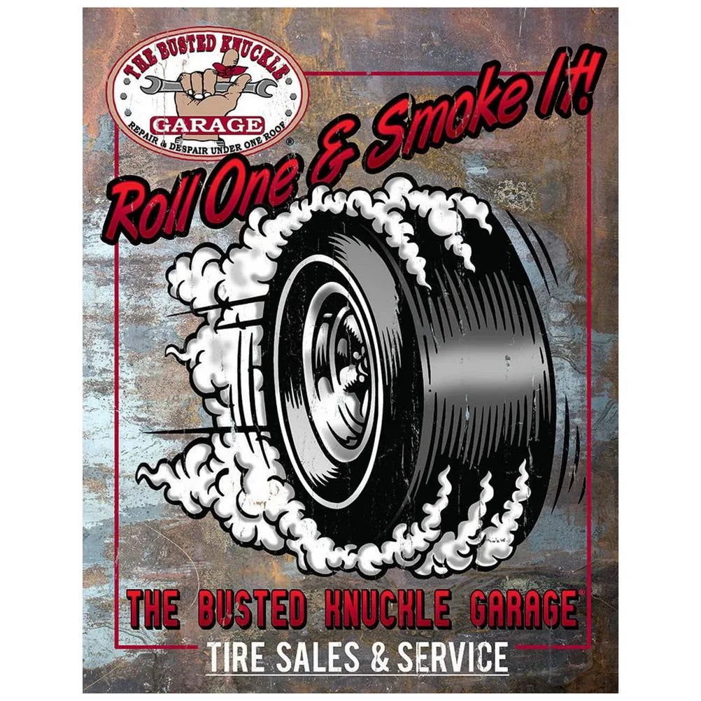 Decor Vintage Metal Signs Tin Sign Tire Shop Service Repair Funny Poster Decor for Garage Bar Pub Club Man Cave Wall Decoration - Grand Goldman