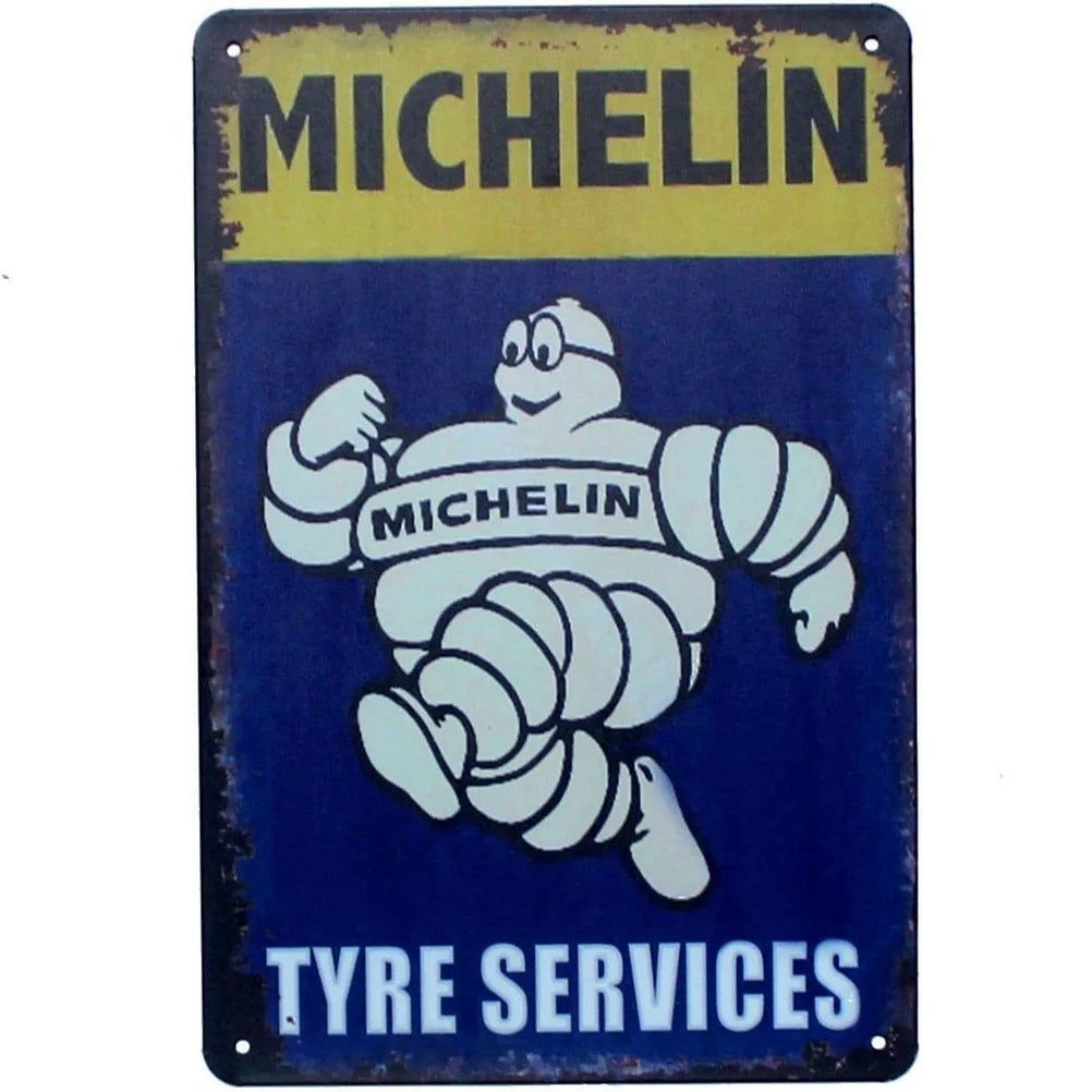 Decor Vintage Metal Signs Tin Sign Tire Shop Service Repair Funny Poster Decor for Garage Bar Pub Club Man Cave Wall Decoration - Grand Goldman