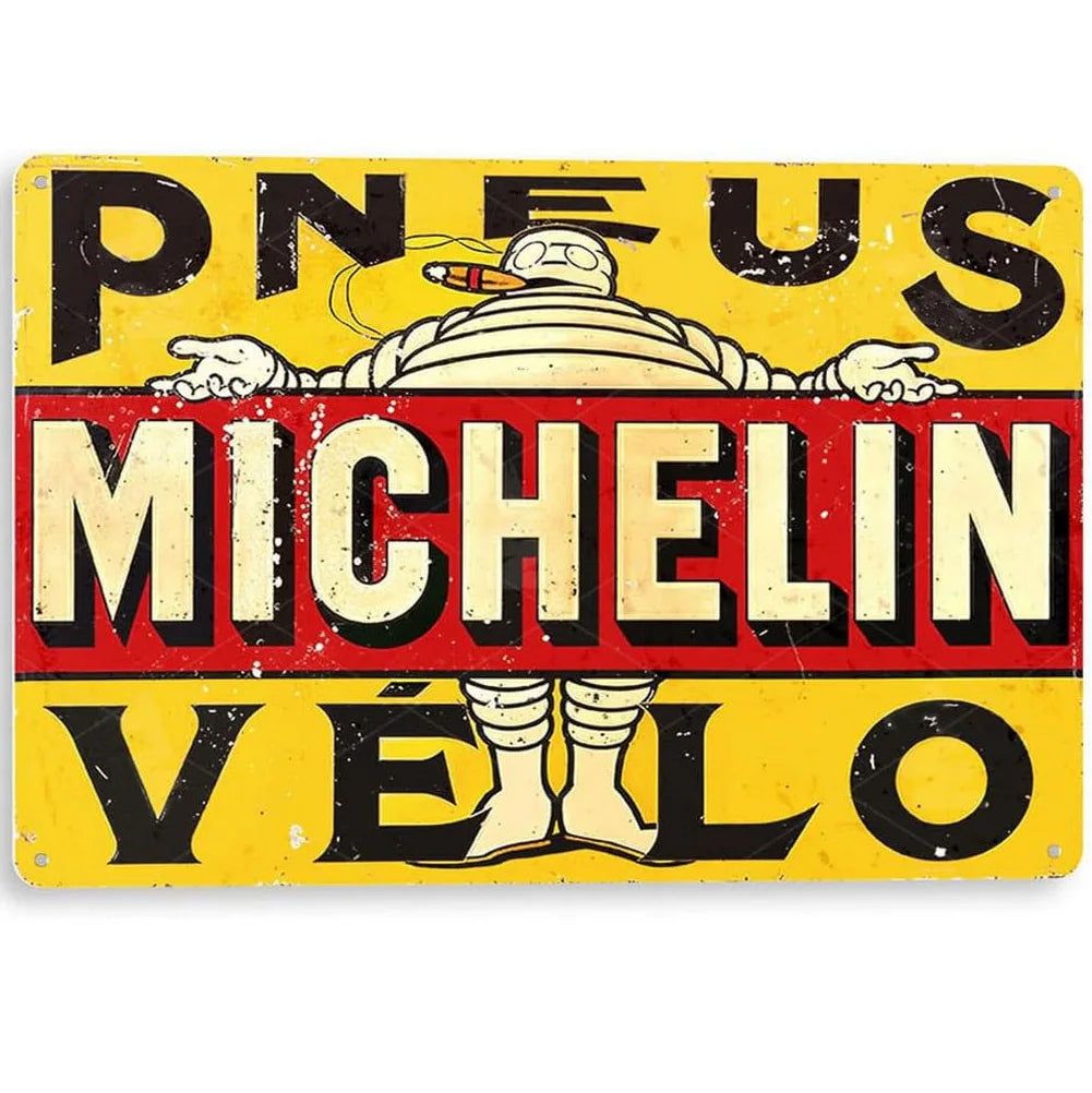 Decor Vintage Metal Signs Tin Sign Tire Shop Service Repair Funny Poster Decor for Garage Bar Pub Club Man Cave Wall Decoration - Grand Goldman