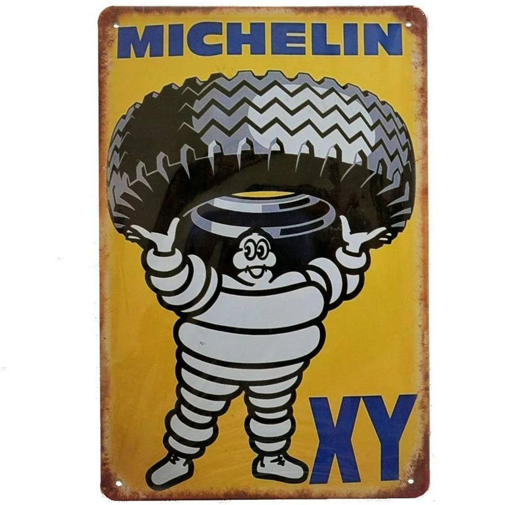 Decor Vintage Metal Signs Tin Sign Tire Shop Service Repair Funny Poster Decor for Garage Bar Pub Club Man Cave Wall Decoration - Grand Goldman