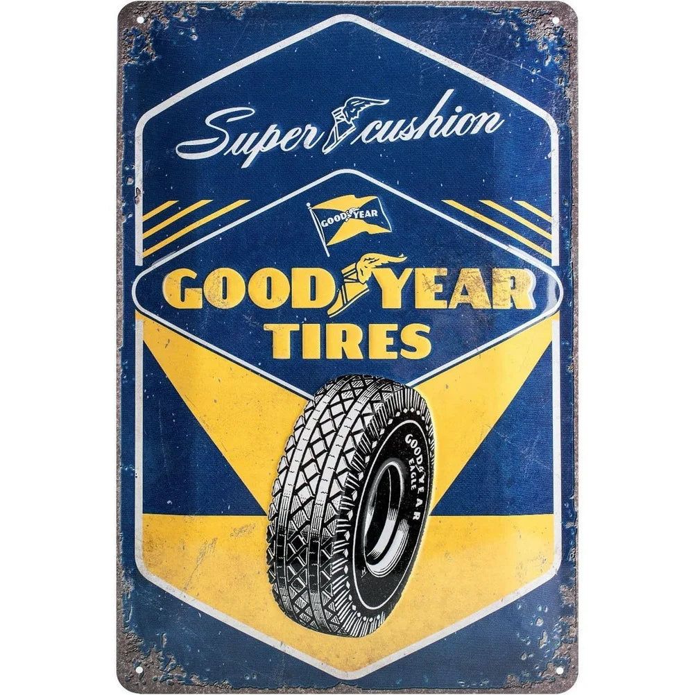 Decor Vintage Metal Signs Tin Sign Tire Shop Service Repair Funny Poster Decor for Garage Bar Pub Club Man Cave Wall Decoration - Grand Goldman