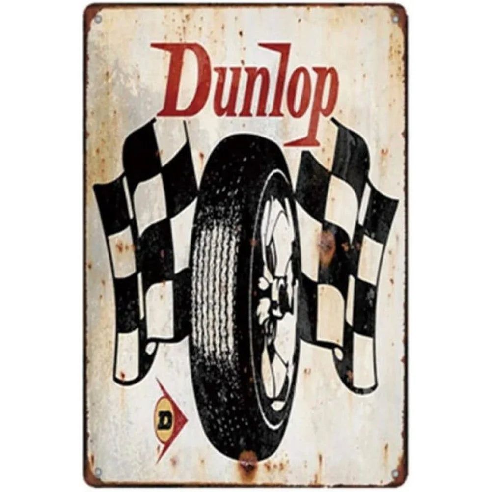 Decor Vintage Metal Signs Tin Sign Tire Shop Service Repair Funny Poster Decor for Garage Bar Pub Club Man Cave Wall Decoration - Grand Goldman