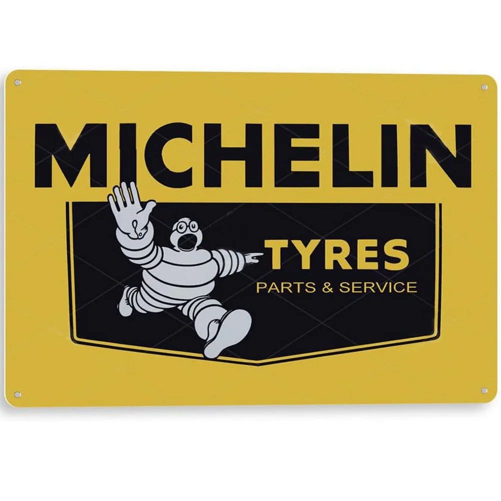 Decor Vintage Metal Signs Tin Sign Tire Shop Service Repair Funny Poster Decor for Garage Bar Pub Club Man Cave Wall Decoration - Grand Goldman
