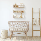 Decorative Nursery Bookshelves for Kids - Set of 3 Easy to Install Floating Shelves for Wall Mount - Beautiful Hanging Organizer Furniture for Your Baby Boy or Girl's Bedroom and Play Room Decor - Grand Goldman