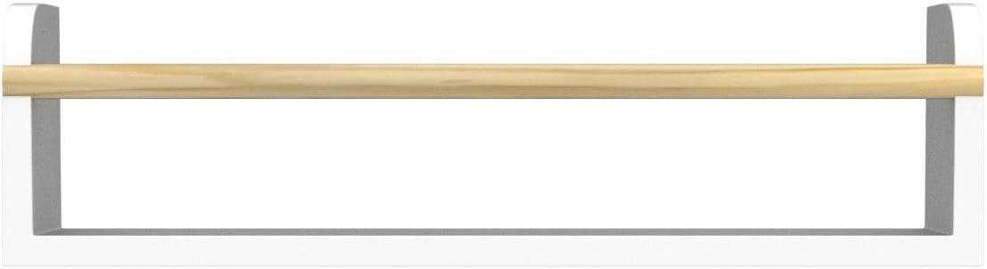 Decorative Nursery Bookshelves for Kids - Set of 3 Easy to Install Floating Shelves for Wall Mount - Beautiful Hanging Organizer Furniture for Your Baby Boy or Girl's Bedroom and Play Room Decor - Grand Goldman