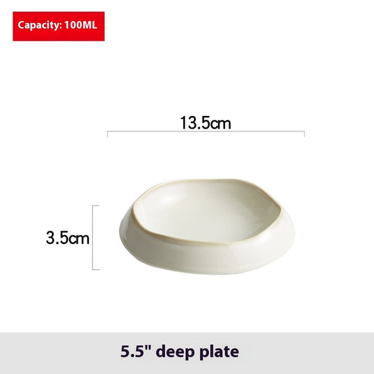 Deep Dinner Plate Creative Home Western Food Plate - Grand Goldman