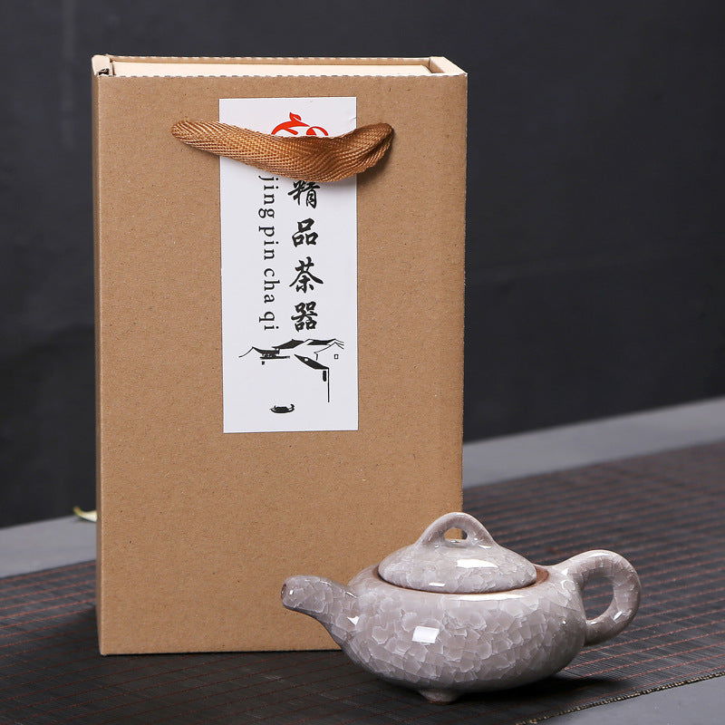 Dehua Ceramic Ice Crack Kung Fu Tea Set - Grand Goldman