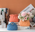 Dehua Frosted Wide Mouth Handbag Ceramic Vase Ornament Simple European Retro - Grand Goldman