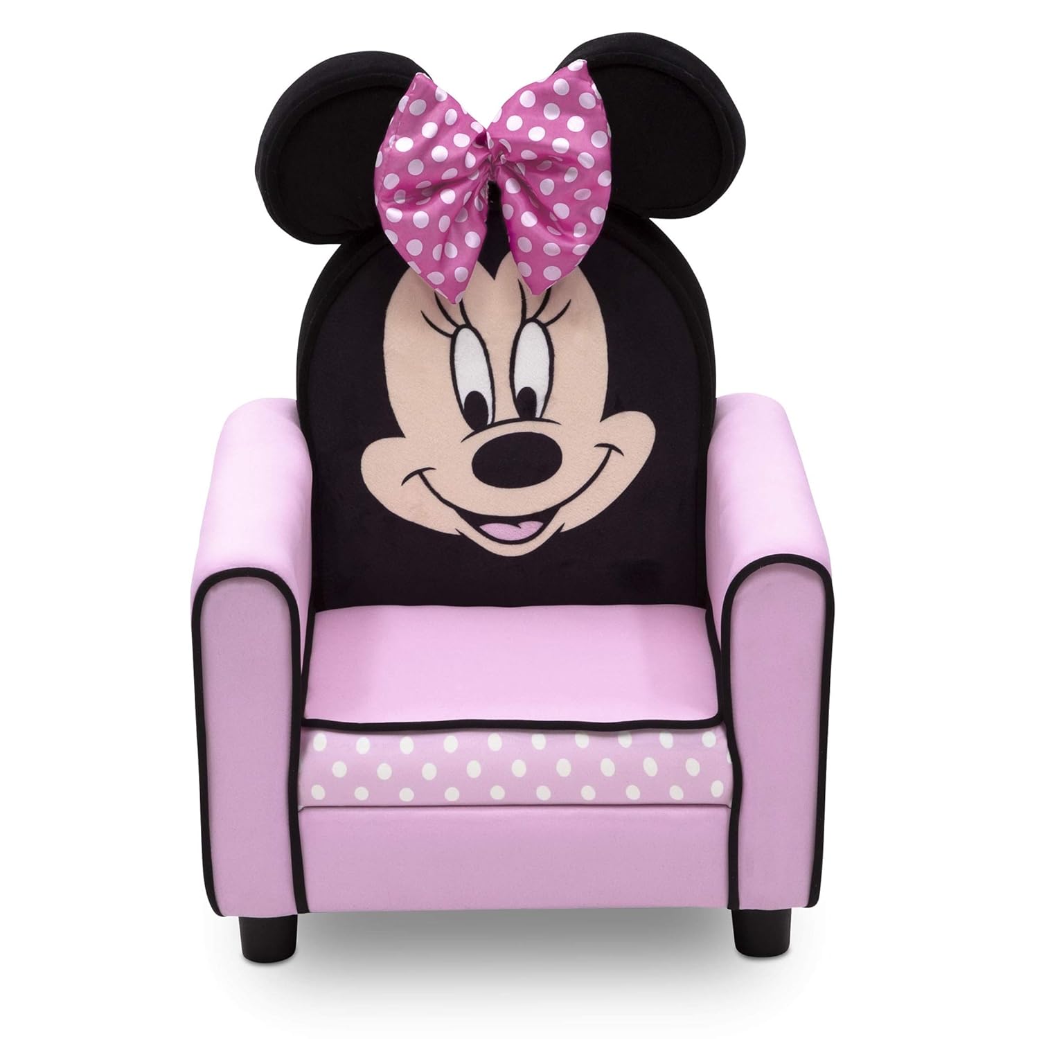 Delta Children Figural Upholstered Kids Chair, Disney Minnie Mouse - Grand Goldman