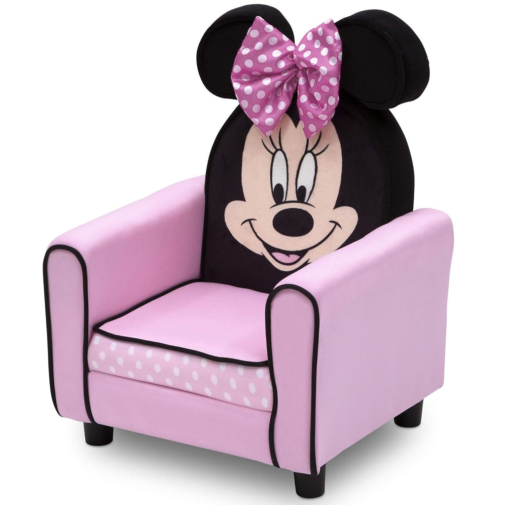 Delta Children Figural Upholstered Kids Chair, Disney Minnie Mouse - Grand Goldman