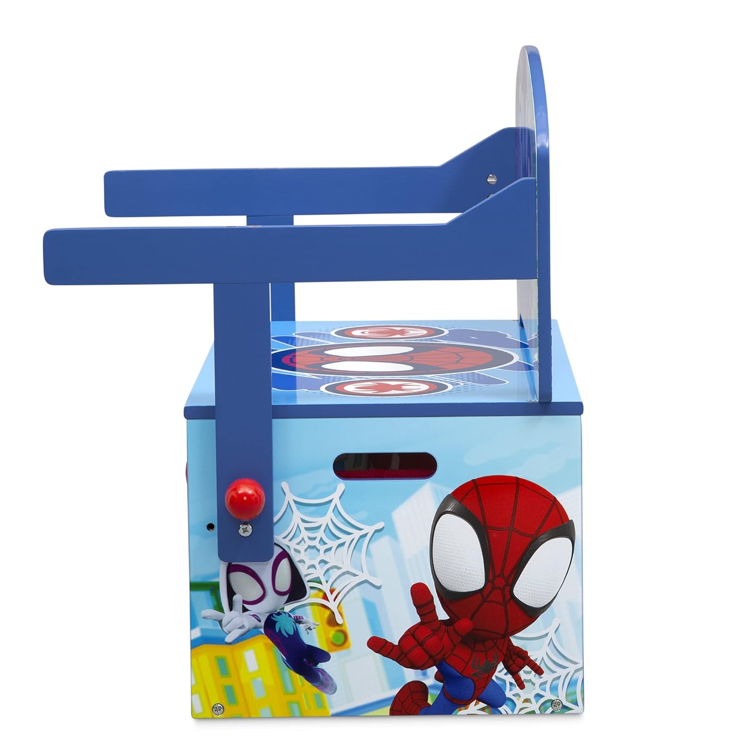 Delta Children Kids Convertible Activity Bench - Greenguard Gold Certified, Marvel Spidey and His Amazing Friends - Grand Goldman