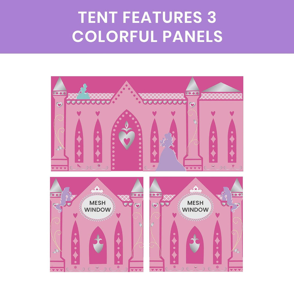 Delta Children Loft Bed Tent Curtain Set for Low Twin, Disney Princess - Grand Goldman