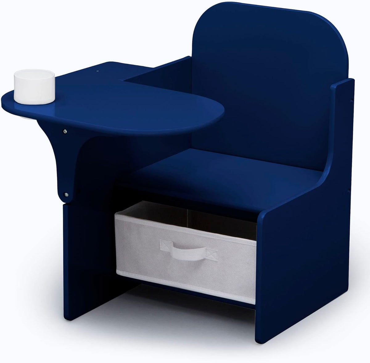 Delta Children MySize Chair Desk with Storage Bin - Greenguard Gold Certified, Dusty Rose - Grand Goldman