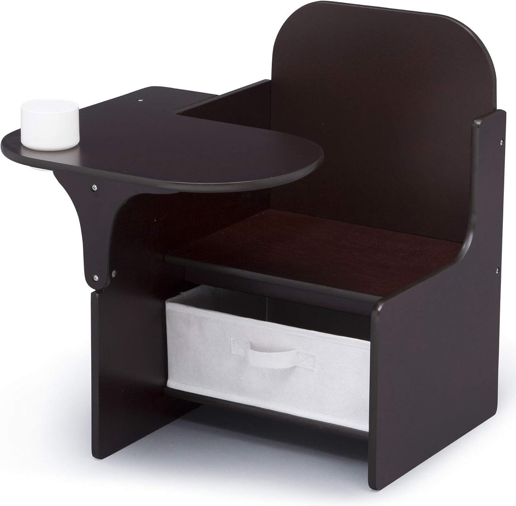 Delta Children MySize Chair Desk with Storage Bin - Greenguard Gold Certified, Dusty Rose - Grand Goldman