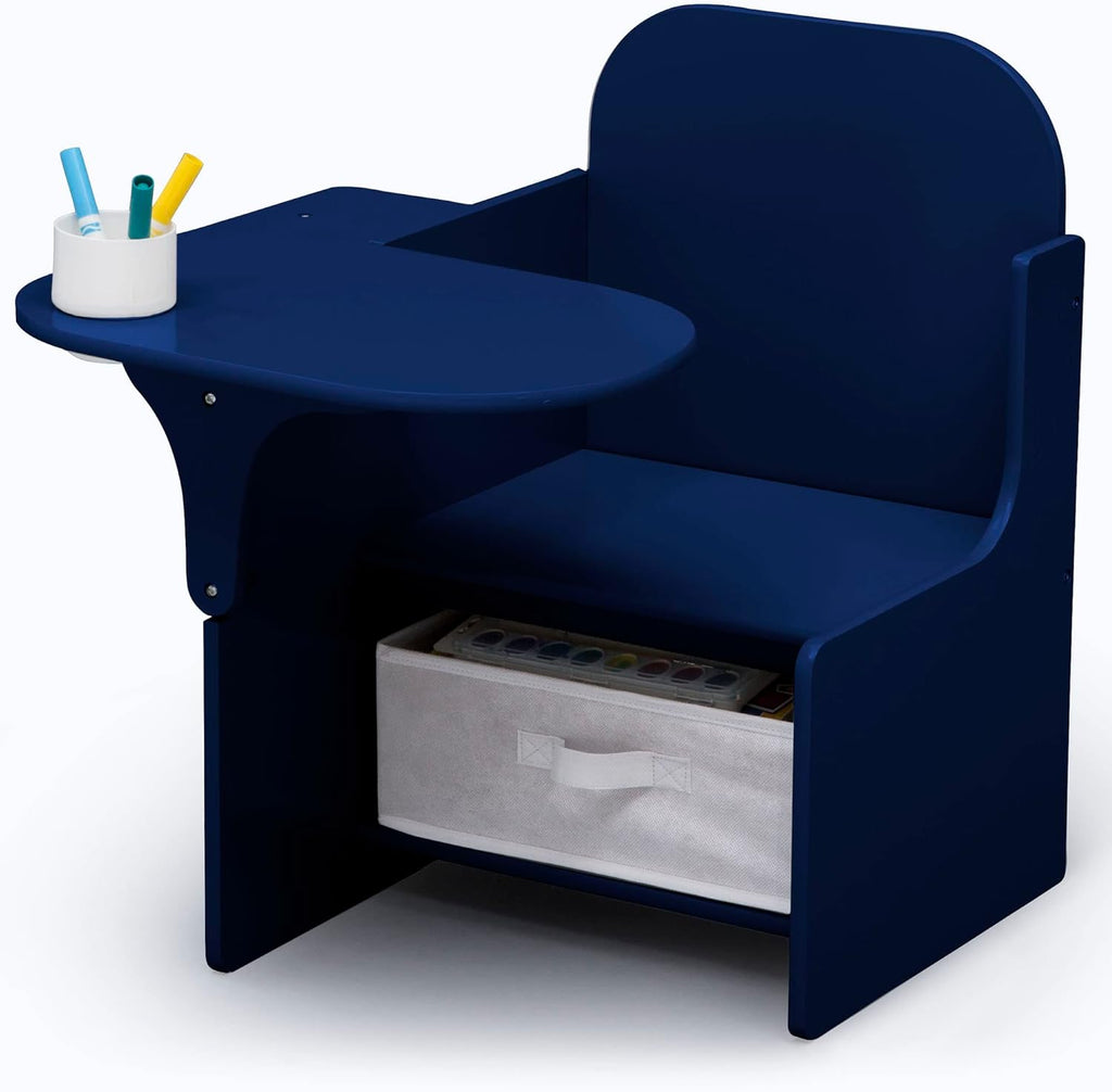 Delta Children MySize Chair Desk with Storage Bin - Greenguard Gold Certified, Dusty Rose - Grand Goldman