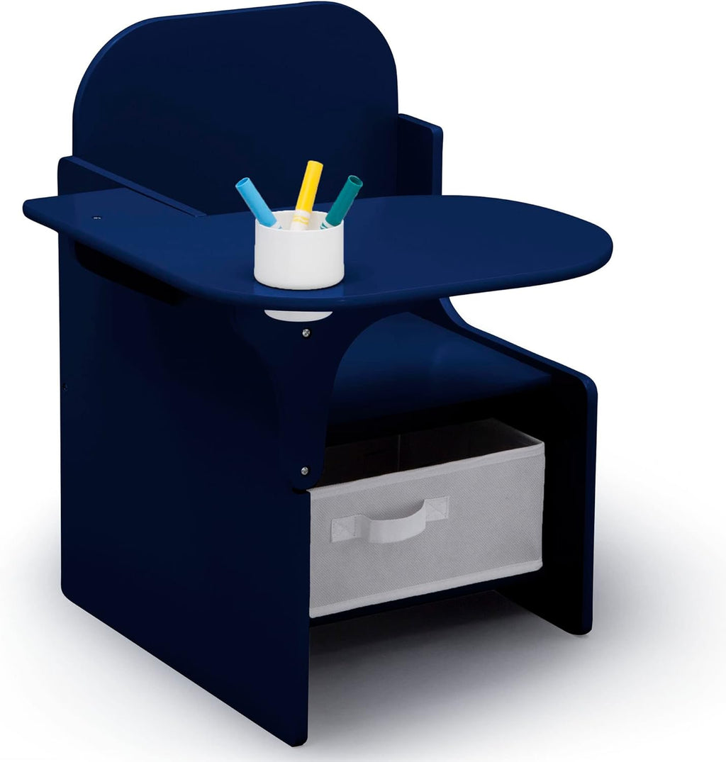 Delta Children MySize Chair Desk with Storage Bin - Greenguard Gold Certified, Dusty Rose - Grand Goldman