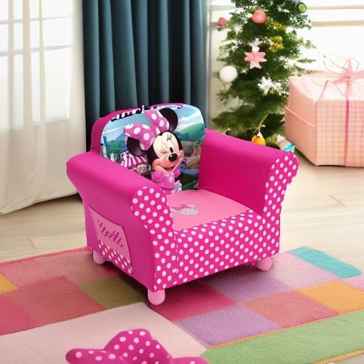 Delta Children Upholstered Chair, Disney Minnie Mouse - Grand Goldman