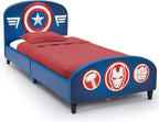Delta Children Upholstered Twin Bed, Marvel Spider Man - Grand Goldman