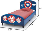 Delta Children Upholstered Twin Bed, Marvel Spider Man - Grand Goldman