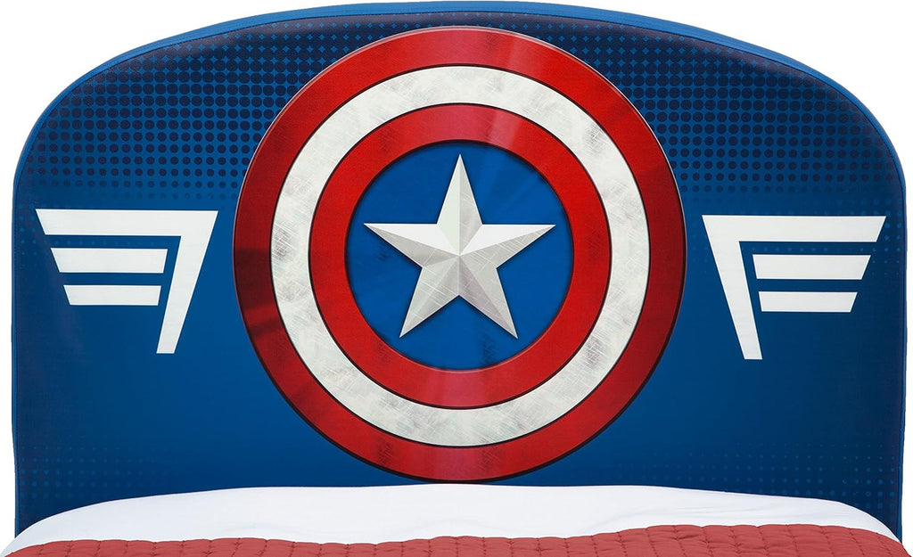 Delta Children Upholstered Twin Bed, Marvel Spider Man - Grand Goldman