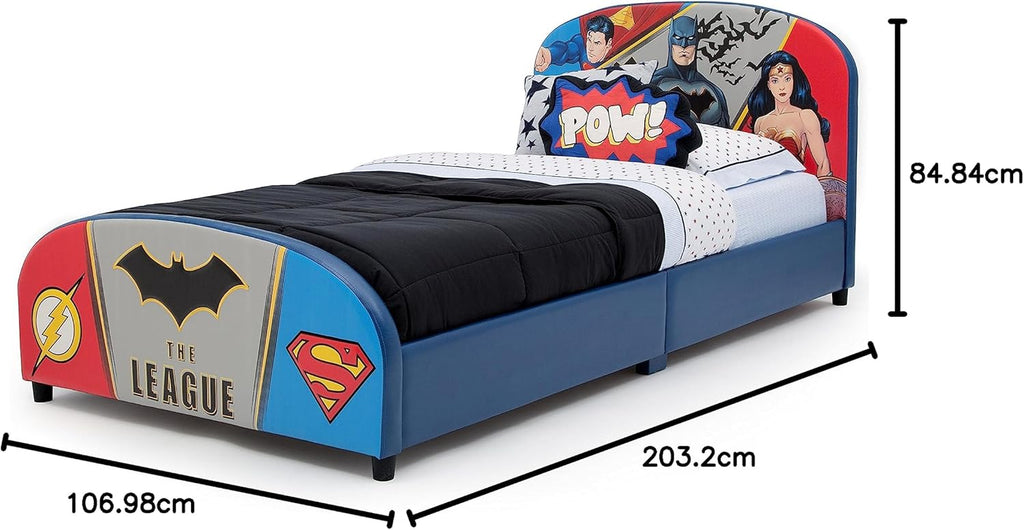 Delta Children Upholstered Twin Bed, Marvel Spider Man - Grand Goldman