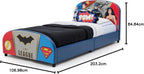Delta Children Upholstered Twin Bed, Marvel Spider Man - Grand Goldman