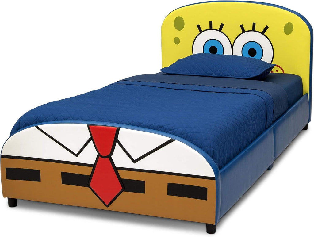 Delta Children Upholstered Twin Bed, Marvel Spider Man - Grand Goldman