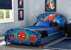 Delta Children Upholstered Twin Bed, Marvel Spider Man - Grand Goldman