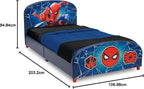 Delta Children Upholstered Twin Bed, Marvel Spider Man - Grand Goldman