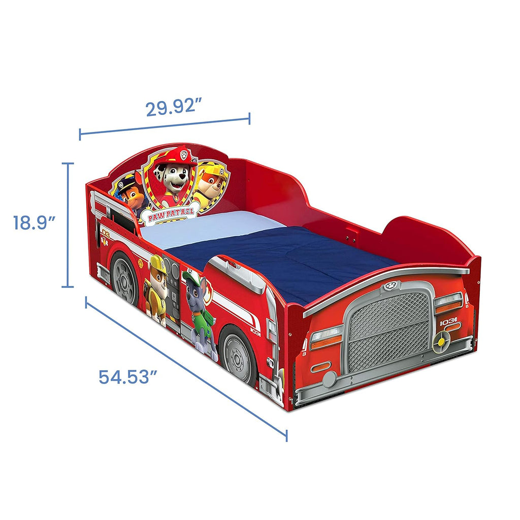 Delta Children Wood Toddler Bed - Greenguard Gold Certified, Nick Jr. PAW Patrol - Grand Goldman