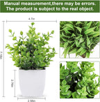 Der Rose 2 Pack Small Fake Plants Mini Artificial Potted Plants for Table Desk Home Bathroom Office Decor - Grand Goldman