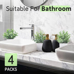 Der Rose 4 Pack Fake Plants Mini Artificial Greenery Potted Plants for Home Decor Indoor Office Table Room Farmhouse - Grand Goldman