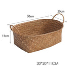 Desktop Storage Sea Fruit Tray Straw Basket Basket Snack Basket - Grand Goldman