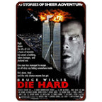 Die Hard Dawn of the Dead Metal Tin Signs Movie Posters Plate Wall Decor for Home Film Bars Man Cave Cafe Clubs Garage Retro - Grand Goldman