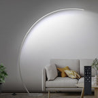 Dimmable LED Floor Lamp with 3 Color Temperatures, Ultra Bright 2000LM Arc Floor Lamps for Living Room, Modern Standing Tall Lamp with Remote Control Reading Floor Lamp for Bedroom Office Classroom - Grand Goldman