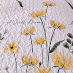 Dinjoy Quilt Set Queen Cute Floral Bedspread Coverlet Yellow Floral Quilts Microfiber Lightweight Queen Size Quilt Fall Bedding Sets Reversible Soft Quilted Bed Cover for All Season(Queen, 90"x96") - Grand Goldman