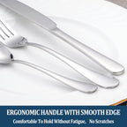 Dinner Forks,Set of 16 Top Food Grade Stainless Steel Silverware Forks,Table Forks,Flatware Forks,8 Inches,Mirror Finish & Dishwasher Safe,Use for Home,Kitchen or Restaurant - Grand Goldman