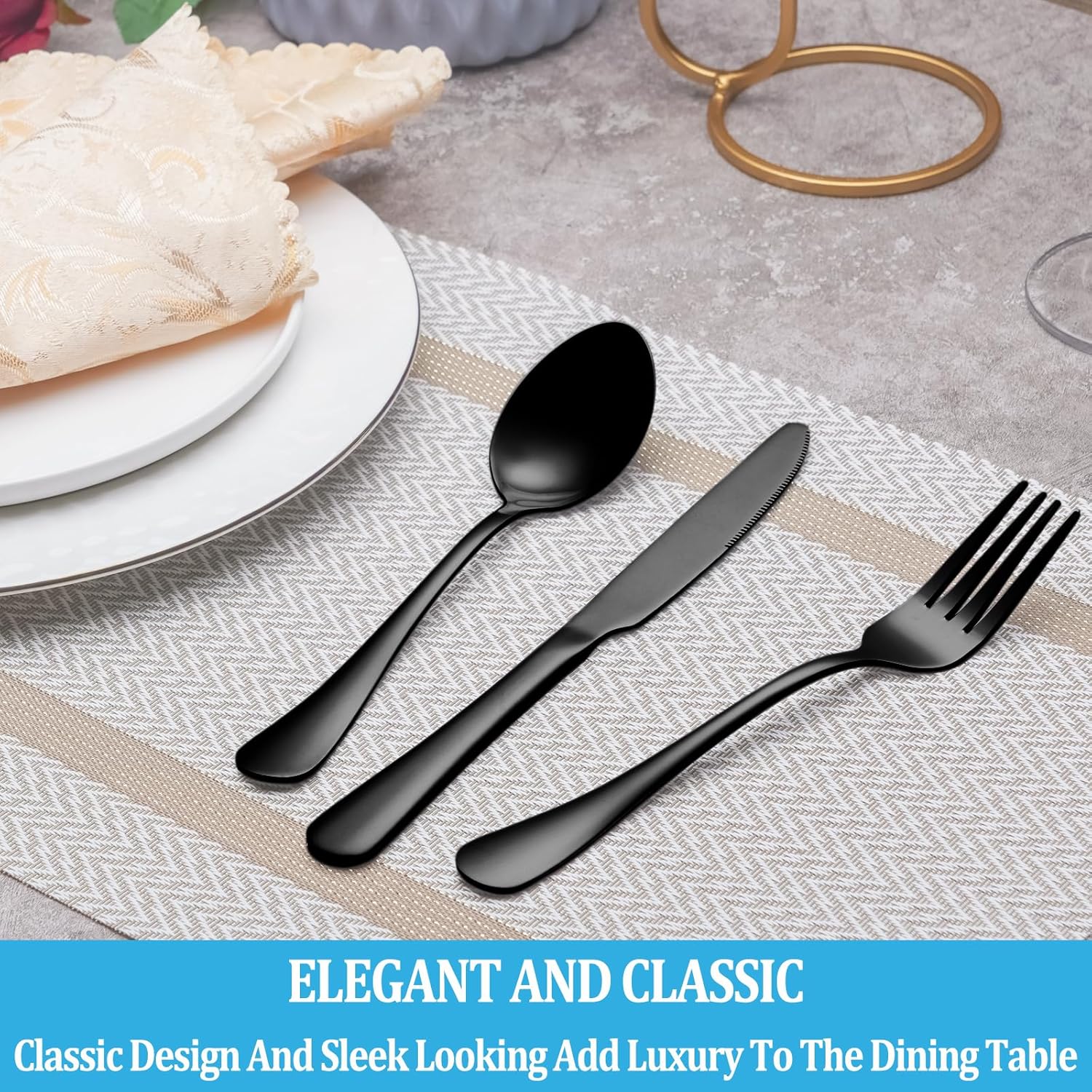 Dinner Forks,Set of 16 Top Food Grade Stainless Steel Silverware Forks,Table Forks,Flatware Forks,8 Inches,Mirror Finish & Dishwasher Safe,Use for Home,Kitchen or Restaurant - Grand Goldman