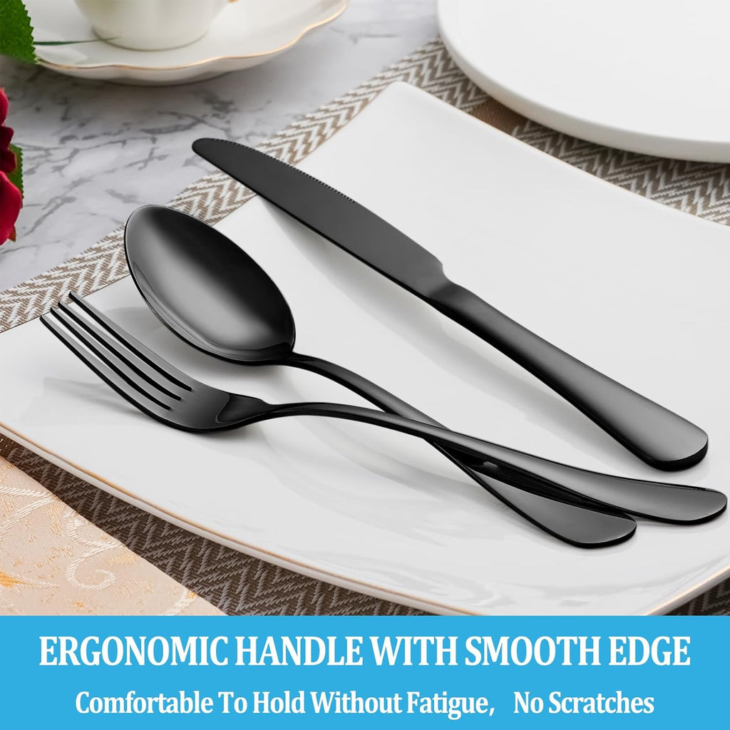 Dinner Forks,Set of 16 Top Food Grade Stainless Steel Silverware Forks,Table Forks,Flatware Forks,8 Inches,Mirror Finish & Dishwasher Safe,Use for Home,Kitchen or Restaurant - Grand Goldman