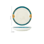 Dinner Plates Ceramic Steak Plate Web Porcelain - Grand Goldman