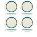 Dinner Plates Ceramic Steak Plate Web Porcelain - Grand Goldman