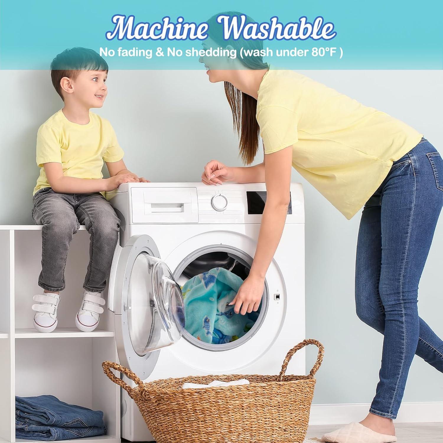 Dinosaur Gifts Toys for Boys Girls - Glow in The Dark Dino Blanket Best Christmas Birthday Valentine's Day Easter Presents for Kids Age 1 2 3 4 5 6 7 8 9 10 Year Old Child Teen Soft Throw 50"x60" - Grand Goldman