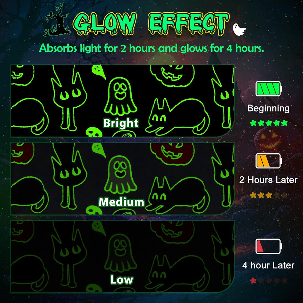 Dinosaur Gifts Toys for Boys Girls - Glow in The Dark Dino Blanket Best Christmas Birthday Valentine's Day Easter Presents for Kids Age 1 2 3 4 5 6 7 8 9 10 Year Old Child Teen Soft Throw 50"x60" - Grand Goldman