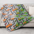 Dinosaur Gifts Toys for Boys Girls - Glow in The Dark Dino Blanket Best Christmas Birthday Valentine's Day Easter Presents for Kids Age 1 2 3 4 5 6 7 8 9 10 Year Old Child Teen Soft Throw 50"x60" - Grand Goldman