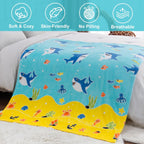 Dinosaur Gifts Toys for Boys Girls - Glow in The Dark Dino Blanket Best Christmas Birthday Valentine's Day Easter Presents for Kids Age 1 2 3 4 5 6 7 8 9 10 Year Old Child Teen Soft Throw 50"x60" - Grand Goldman