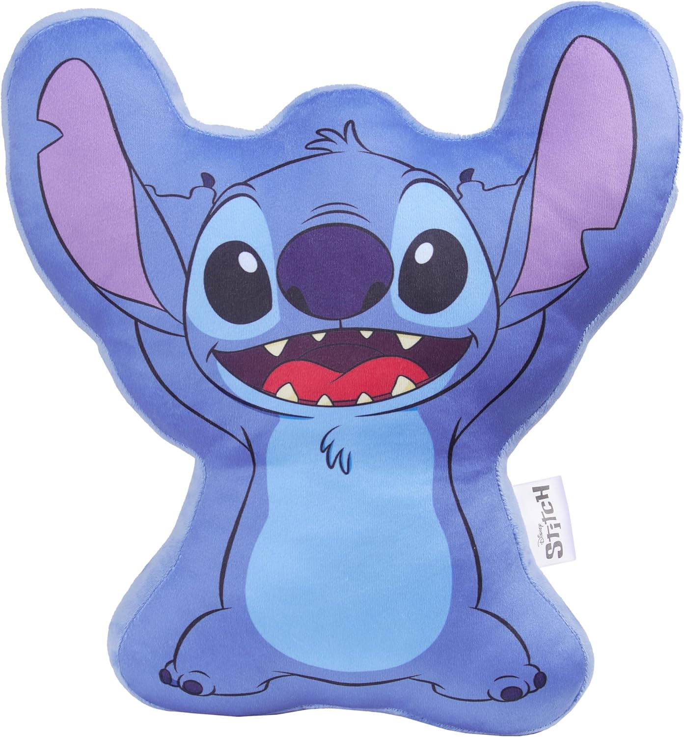 Disney 3D Plush Pillow Cushions for Bed Kids Throw Pillows Bedroom Accessories Travel Nursery Soft Feel Decorative Cushion Stitch Gifts for Kids (Blue/Pink Stitch) - Grand Goldman