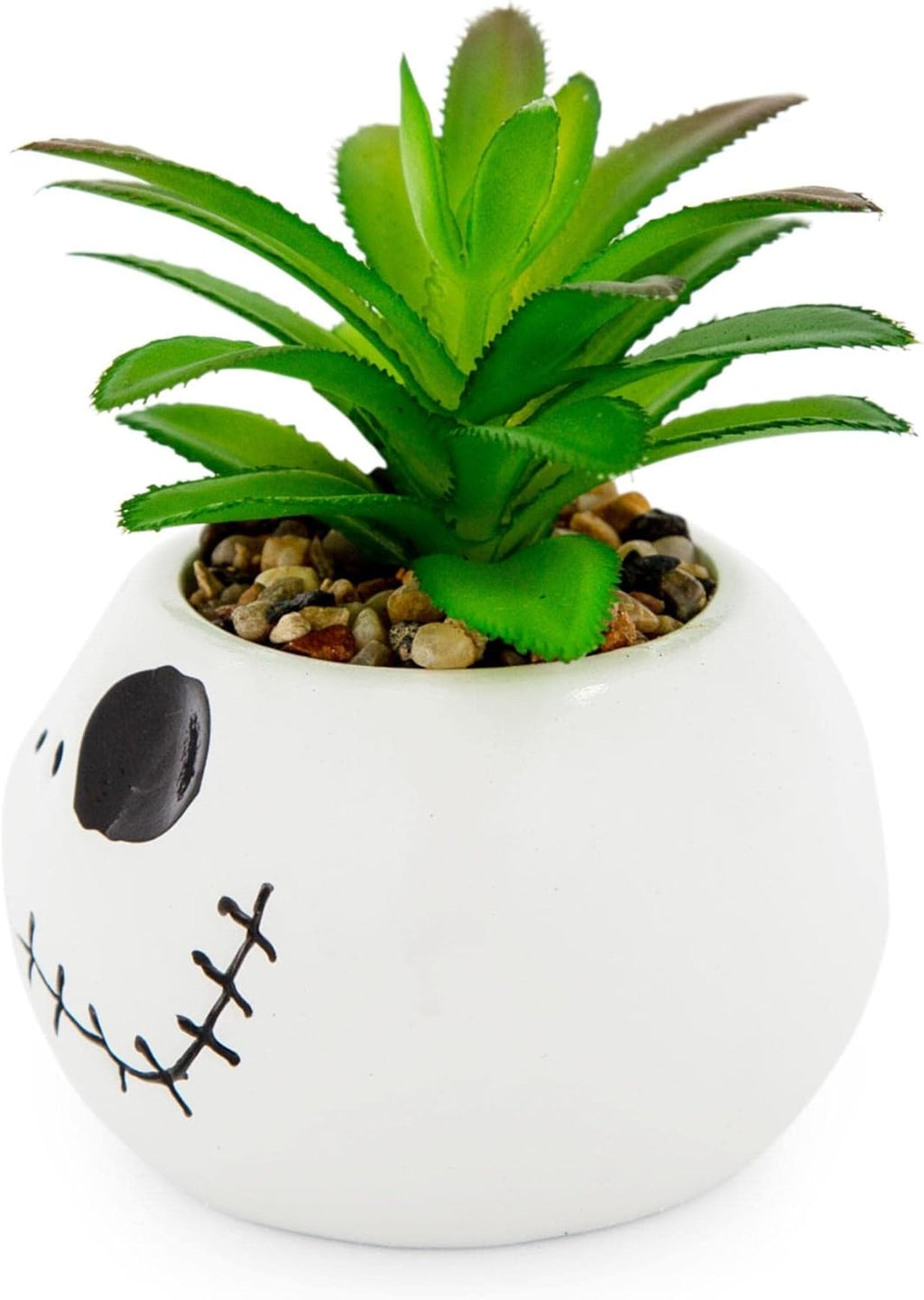 Disney Lilo & Stitch Pineapple 6-Inch Ceramic Planter with Artificial Succulent | Cute Flower Pot, Faux Indoor Plants - Grand Goldman