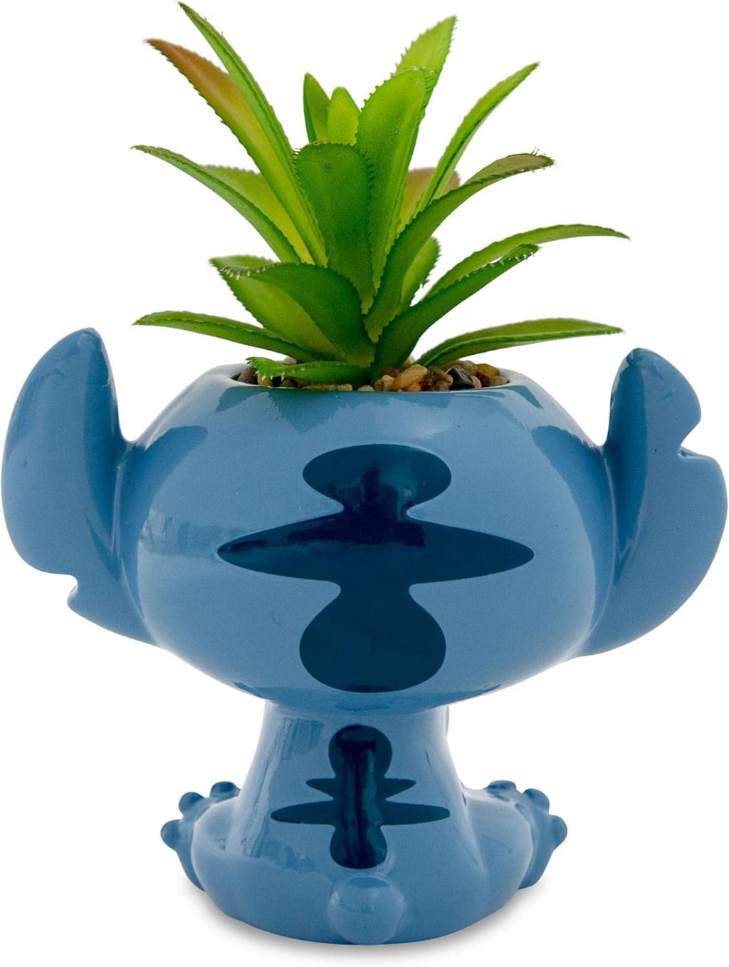 Disney Lilo & Stitch Pineapple 6-Inch Ceramic Planter with Artificial Succulent | Cute Flower Pot, Faux Indoor Plants - Grand Goldman
